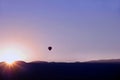 Air Balloon Sunset Royalty Free Stock Photo