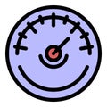 Air barometer icon color outline vector Royalty Free Stock Photo