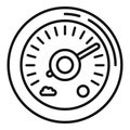 Air barometer icon, outline style Royalty Free Stock Photo