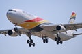 Air Belgium Airbus A340-300 Close Up View Royalty Free Stock Photo