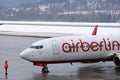 Air Berlin taxiing in Innsbruck Airport, INN