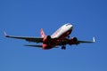 Air Berlin 737-700 landing on 08R on Bucharest INTL