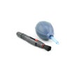Air blower with black lens pen Royalty Free Stock Photo