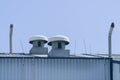 Air blower for factory on the roof Royalty Free Stock Photo