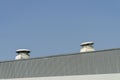 Air blower for factory on the roof Royalty Free Stock Photo