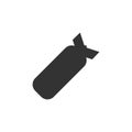Air Bomb icon flat Royalty Free Stock Photo