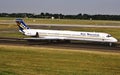 A Air Bosna McDonnell Douglas MD-81 lands on June 7 , 1986 . Royalty Free Stock Photo