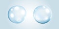 Air bubble from water, set element. Vector illustration Royalty Free Stock Photo