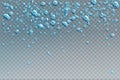 Air bubbles, effervescent water fizz, aqua motion Royalty Free Stock Photo