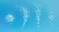 Air bubbles, effervescent water fizz, aqua motion Royalty Free Stock Photo