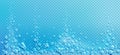 Air bubbles, effervescent water fizz, aqua motion Royalty Free Stock Photo