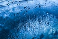 Air bubbles frozen in ice Royalty Free Stock Photo
