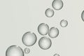 Air bubbles flows in a row Royalty Free Stock Photo