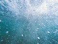 Air bubbles under water Royalty Free Stock Photo