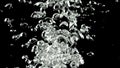 Air bubbles under water. Filmed is slow motion 1000 fps.
