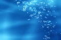 Air bubbles under water Royalty Free Stock Photo