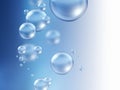 Air bubbles under water Royalty Free Stock Photo