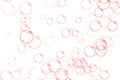 Air bubbles on white background Royalty Free Stock Photo