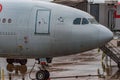 Air Canada Airbus A330-300 closeup at Montreal Airport Royalty Free Stock Photo