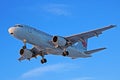 Air Canada Airbus A319 Lit By Setting Sun Royalty Free Stock Photo