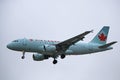 Air Canada Airbus A319-100 Passing By Before Landing Royalty Free Stock Photo