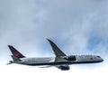 Air Canada Boeing 787-9 Dreamliner departure from Frankfurt Royalty Free Stock Photo