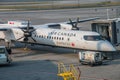 Air Canada express Bombardier  Q400 on the  Tarmack Royalty Free Stock Photo