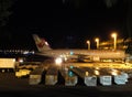 Air Canada and Hawaiian Airlines planes sit at Air Royalty Free Stock Photo