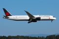 Air Canada plane flying up in the sky Royalty Free Stock Photo