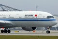 Air China airplane taxiing at Munich Airport MUC