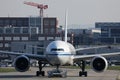 Air China plane being towed at Frankfurt Airport FRA