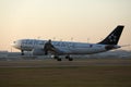 Air China Star Alliance airplane landing