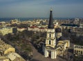 Odessa spectacular panorama with Orthodox Cathedral in Ukraine