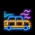 air cleaning machine neon glow icon illustration Royalty Free Stock Photo