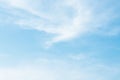 Air clouds in the blue sky. Royalty Free Stock Photo