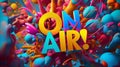 On Air Colorful Lettering