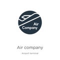 Air company icon vector. Trendy flat air company icon from airport terminal collection isolated on white background. Vector Royalty Free Stock Photo