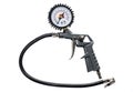 Air compressor gun with manometer isolated on a white background Royalty Free Stock Photo