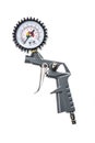 Air compressor gun with manometer isolated on a white background Royalty Free Stock Photo