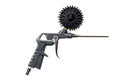 Air compressor gun with manometer isolated on a white background Royalty Free Stock Photo