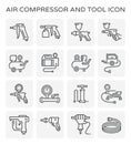 Air compressor icon