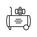 Air Compressor Icon Ideal for Industrial and Mechanical Designs Royalty Free Stock Photo