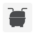 Air compressor vector icon design. Royalty Free Stock Photo