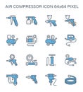 Air compressor icon Royalty Free Stock Photo