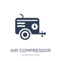 Air compressor icon. Trendy flat vector Air compressor icon on w Royalty Free Stock Photo