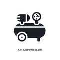 air compressor isolated icon. simple element illustration from construction concept icons. air compressor editable logo sign Royalty Free Stock Photo