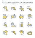 Air compressor icon