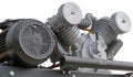 Air compressor on white background Royalty Free Stock Photo