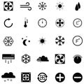 Air condition icon set