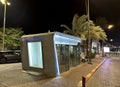 Air-conditioned bus stop in Eilat